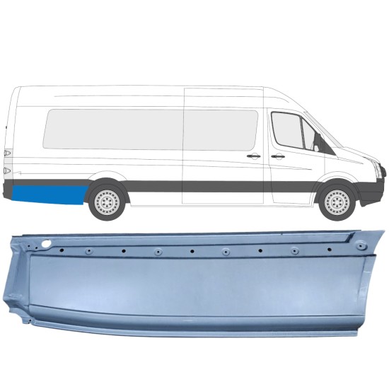 Sidovägg hjulhuskant för Volkswagen Crafter 2005-2017 / Höger 13512
