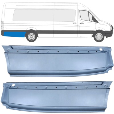 Sidovägg hjulhuskant för Volkswagen Crafter 2005-2017 / Vänster+Höger / Set 14359
