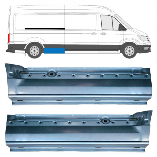 Sidovägg hjulhuskant för Volkswagen Crafter / MAN THE 2017- / LWB / Set 11600