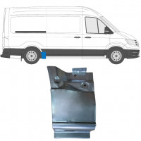 Sidovägg hjulhuskant för Volkswagen Crafter / MAN THE 2017- / MWB / Höger 11601