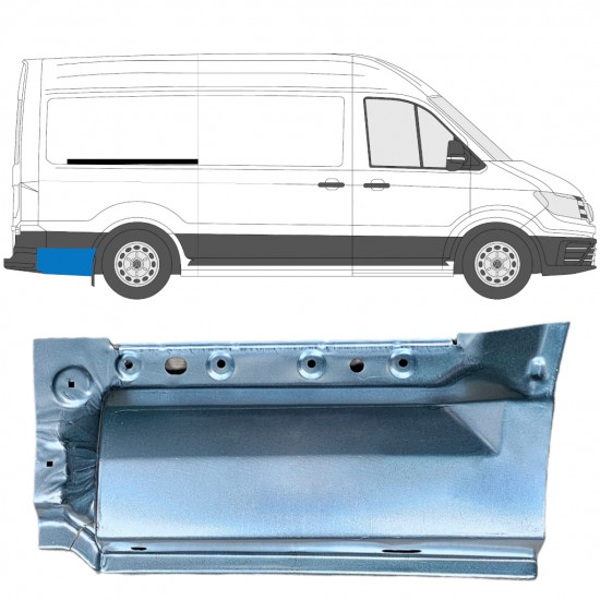 Sidovägg hjulhuskant för Volkswagen Crafter / MAN THE 2017- / MWB / LWB / Höger 11592