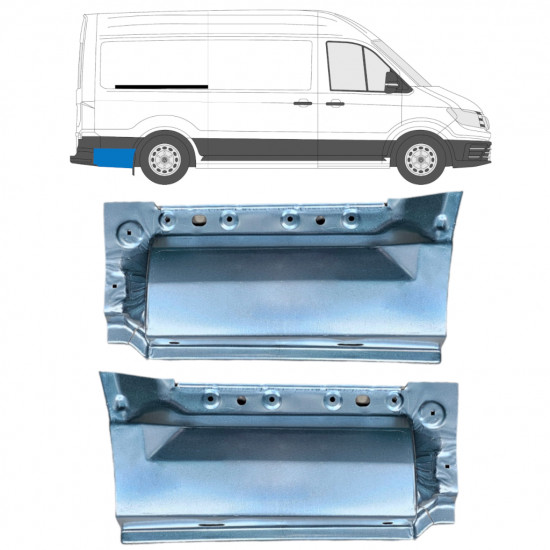 Sidovägg hjulhuskant för Volkswagen Crafter / MAN THE 2017- / MWB / LWB 11594