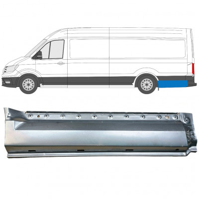 Sidovägg hjulhuskant för Volkswagen Crafter / MAN THE 2017- / XLWB / Vänster 11596