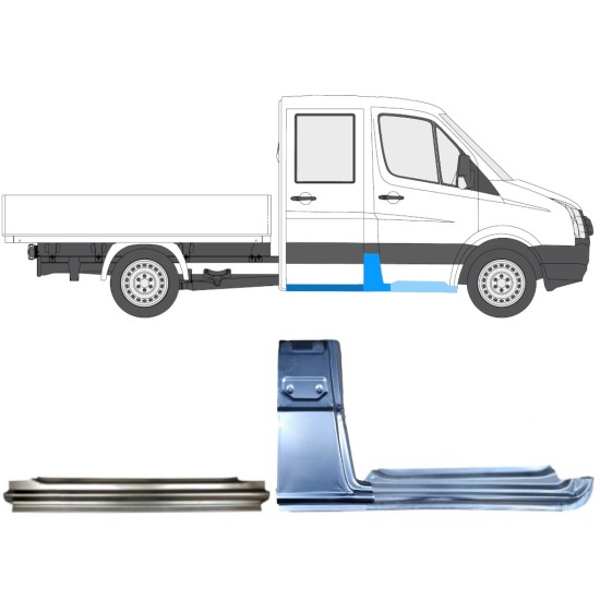 Reparationspanel set för Volkswagen Crafter 2005-2017 / Höger / 15534