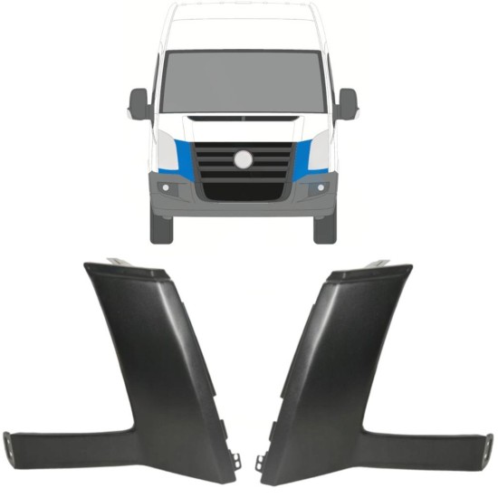 List under strålkastare för Volkswagen Crafter 2005-2011 / Vänster+Höger / Set 16856