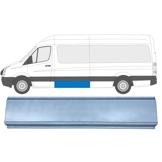 Reparation av sidopanel för Volkswagen Crafter 2005-2017 / Vänster 17307