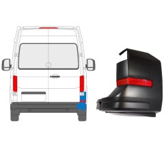 Bak stötfångarhörn + reflexlampa för Volkswagen Crafter 2017- / Höger / Set 9991