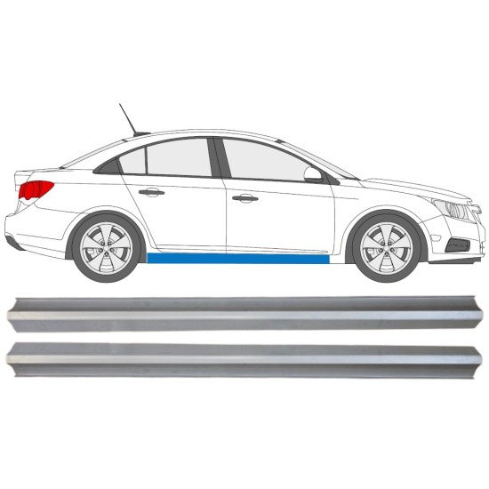 Nedre tröskelplåt reparationspanel för Chevrolet Cruze 2009-2014 / Vänster+Höger / Set 15103 Nedre tröskelplåt reparationspanel för Chevrolet Cruze 2009-2014 / Vänster+Höger / Set 15103