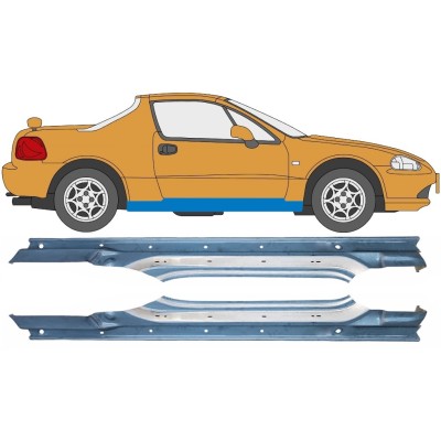 Tröskelplåt för Honda Civic Del Sol 1992-1998 / Vänster+Höger / Set 10537