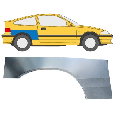 Sidovägg hjulhuskant för Honda CRX 1987-1992 / Höger 16337