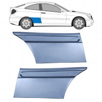 Sidovägg hjulhuskant för Mercedes CL203 2000-2008 / Vänster+Höger / Set 9619