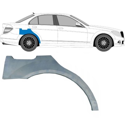 Sidovägg hjulhuskant för Mercedes C-Class W204 2007-2014 / Höger 5357