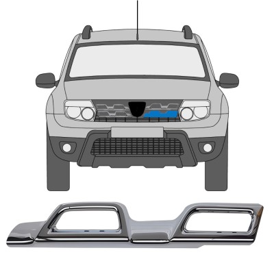 Grilllist för Dacia Duster 2013-2017 / Vänster 16222