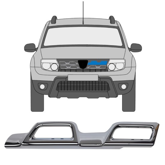 Grilllist för Dacia Duster 2013-2017 / Vänster 16221