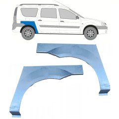 Sidovägg hjulhuskant för Dacia Logan 2004-2009 / Vänster+Höger / Set 11521