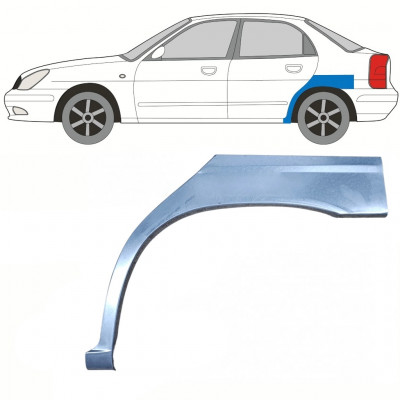 Sidovägg hjulhuskant för Daewoo Nubira 1997-2004 / Vänster 8804