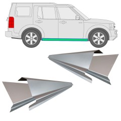Reparationspanel för inre och yttre tröskel för Land Rover Discovery 2004-2009 / Vänster+Höger / Set 10939