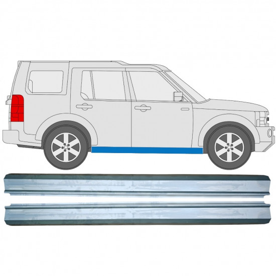 Tröskelplåt reparationspanel för Land Rover Discovery 2004-2009 / Vänster = Höger (symmetrisk) / Set 10935