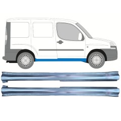 Tröskelplåt för Fiat Doblo 2001-2010 / Vänster+Höger / Set 11468