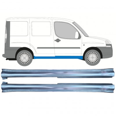 Tröskelplåt reparationspanel för Fiat Doblo 2001-2010 / Vänster+Höger / Set 11468