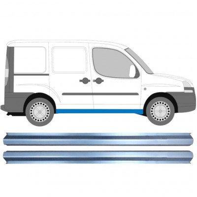 Tröskelplåt reparationspanel för Fiat Doblo 2001-2010 / Set 11348