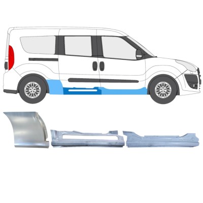 Reparationspanel set för Fiat Doblo 2010-2022 / Höger / 15000