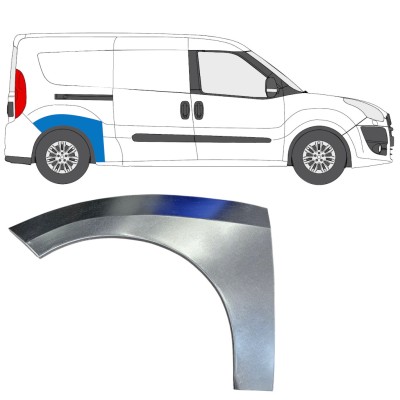 Sidovägg hjulhuskant för Fiat Doblo 2010-2022 / Höger 15036