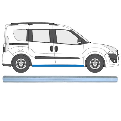 Tröskelplåt reparationspanel för Fiat Doblo 2010-2022 / Vänster = Höger (symmetrisk) 15357
