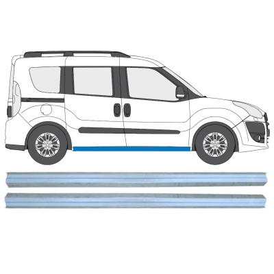 Tröskelplåt reparationspanel för Fiat Doblo 2010-2022 / Vänster+Höger / Set 15361