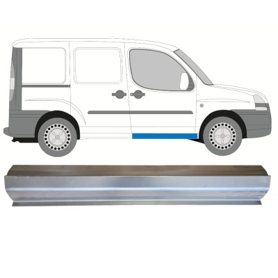Reparationspanel för dörrtröskel för Fiat Doblo 2001-2010 / Vänster = Höger (symmetrisk) 14621