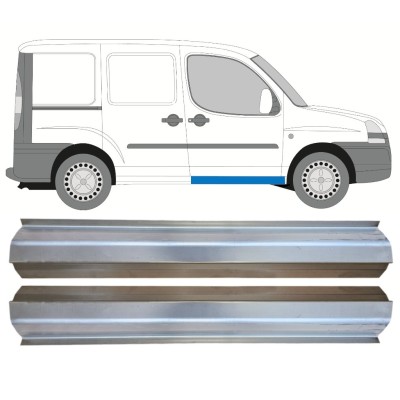 Reparationspanel för dörrtröskel för Fiat Doblo 2001-2010 / Vänster+Höger / Set 14622