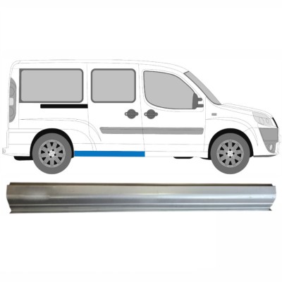 Bak tröskel reparationspanel för Fiat Doblo 2001-2010 / Vänster = Höger (symmetrisk) 14623