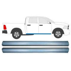 Nedre tröskelplåt reparationspanel för Dodge RAM 2008-2013 / Vänster = Höger (symmetrisk) / Set 12792