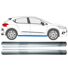 Nedre tröskelplåt reparationspanel för Citroen DS4 2011-2015 / Vänster+Höger / Set 15016