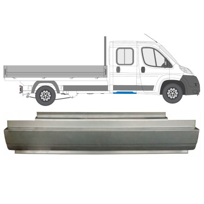 Bak tröskel reparationspanel för Fiat Ducato 2006-2014 / Vänster = Höger (symmetrisk) / Dubbelkabin 14564