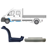 Reparationspanel set för Fiat Ducato 2006-2014 / Vänster / Dubbelkabin / 14797 Reparationspanel set för Fiat Ducato 2006-2014 / Vänster / Dubbelkabin / 14797