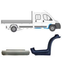 Reparationspanel set för Fiat Ducato 2006-2014 / Höger / Dubbelkabin / 14796 Reparationspanel set för Fiat Ducato 2006-2014 / Höger / Dubbelkabin / 14796