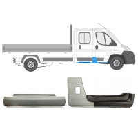 Reparationspanel set för Fiat Ducato 2006-2014 / Höger / Dubbelkabin / 14800 Reparationspanel set för Fiat Ducato 2006-2014 / Höger / Dubbelkabin / 14800