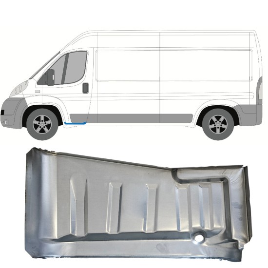 Reparationsplåt insteg vänster/höger för Fiat Ducato 2006-2014 / Vänster 15053 Reparationsplåt insteg vänster/höger för Fiat Ducato 2006-2014 / Vänster 15053