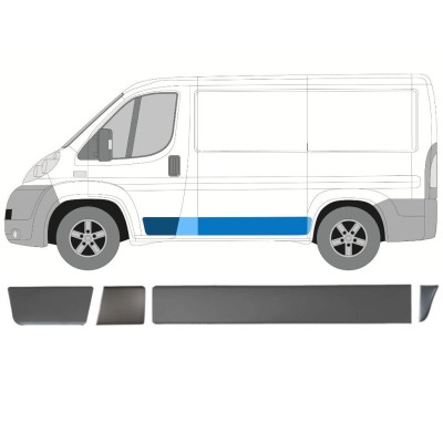 Prydnads skyddslister set för Fiat Ducato 2006-2014 / Vänster / 15026
