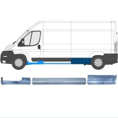 Reparationspanel set för Fiat Ducato 2006-2025 / Vänster / 12421