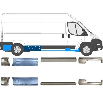Tröskelplåt reparationspanel för Fiat Ducato 2006-2026 / Vänster+Höger / Set 10887