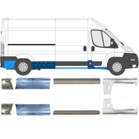Tröskelplåt reparationspanel för Peugeot Boxer 2006-2026 / Vänster+Höger / Set 14162