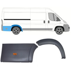 Prydnadslist sidovägg skyddslister med lampa för Citroen Jumper 2006-2014 / Höger / Set 14468