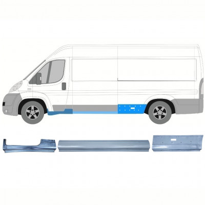 Reparationspanel set för Fiat Ducato 2006- / LWB / Vänster /  12423