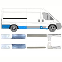 Tröskelplåt reparationspanel för Peugeot Boxer 2006-2026 / Vänster+Höger / Set 14164