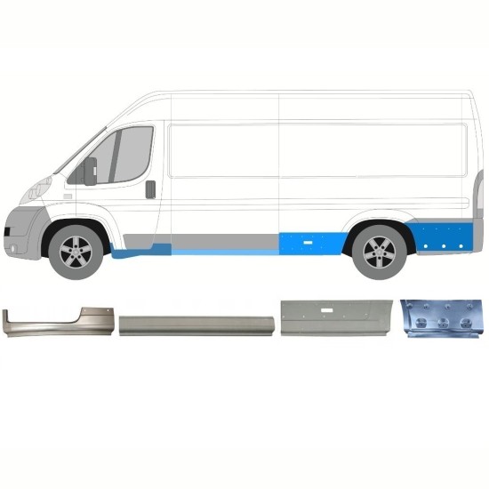 Reparationspanel set för Fiat Ducato 2006-2026 / Vänster / 16790