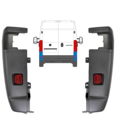 Bak hörn stötfångare 270 grader för Fiat Ducato 2006-2018 / Vänster+Höger / Set 9835