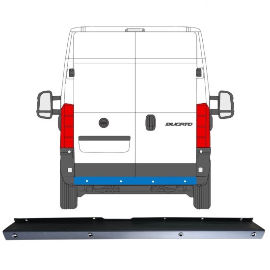 Bak stötfångare med PDC för Fiat Ducato 2006-2018 16925