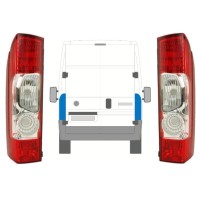 Baklykta för Fiat Ducato 2006-2014 / Vänster+Höger / Set 10026